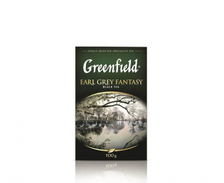 Чай черный Earl Grey Fantasy с бергамотом, 100 г, Greenfield