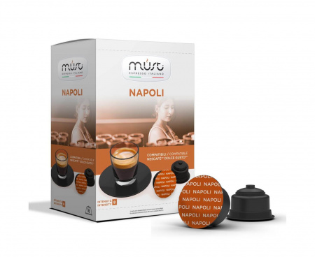 Кофе в капсулах DG Napoli Dolce Gusto, 16 шт., Must