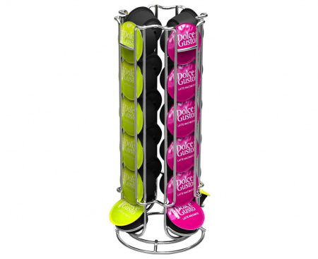 Держатель круглый на 24 капсулы Dolce Gusto, хромированная сталь, Melitta