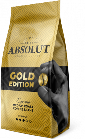 Кофе Absolut Drive "Gold Edition", в зёрнах, 200 гр