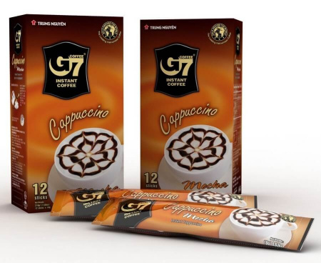 Кофе растворимый G7 Cappuccino Мокка, 18 г х 12 стиков, TRUNG NGUYEN