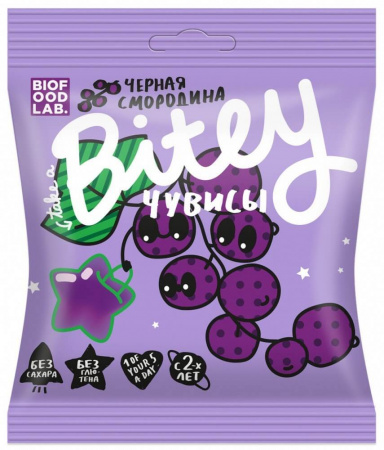 Мармелад фруктово-ягодный Take a Bitey "Черная смородина", 20 гр