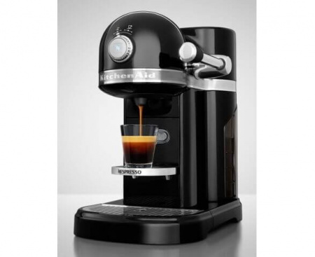 Кофеварка капсульная Artisan Nespresso и Aeroccino, черная, 5KES0504EOB, KitchenAid