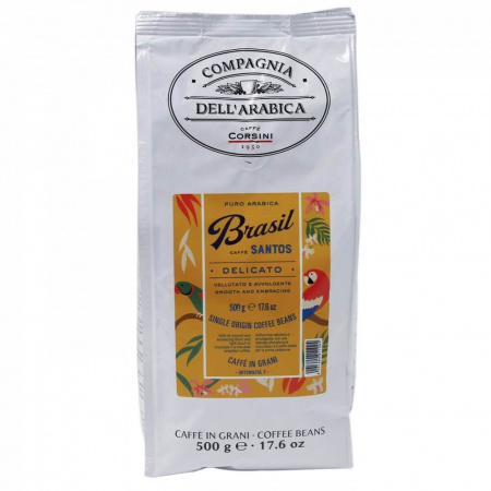 Кофе Compagnia Dell`arabica "Brasil Santos", в зёрнах, 500 гр