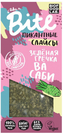 Слайсы Take a Bite "Из зеленой гречки с васаби", 100 гр