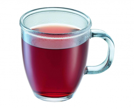 Кружка Bistro, 0.35 л, прозрачная, стекло, Bodum