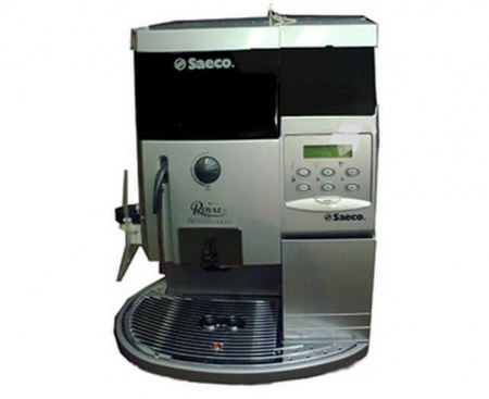 Кофемашина Royal Cappuccino Silver V2 (Италия), черно-серебристая, металл/пластик, Saeco
