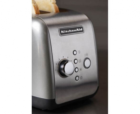 Тостер на 2 хлебца, серебряный медальон, 5KMT221, KitchenAid