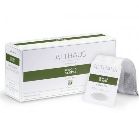 Чай зеленый для чайника Sencha Senpai (Сенча Сенпай), 20 пак., Grand Packs, Althaus