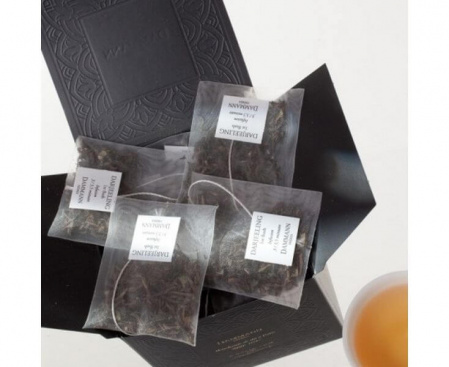 ЧАЙ ЧЕРНЫЙ DARJEELING FIRST FLUSH «ДАРДЖИЛИНГ ПЕРВЫЙ СБОР», КАРТОННАЯ КОРОБКА 2Х25 ШТ., 50 Г, DAMMANN