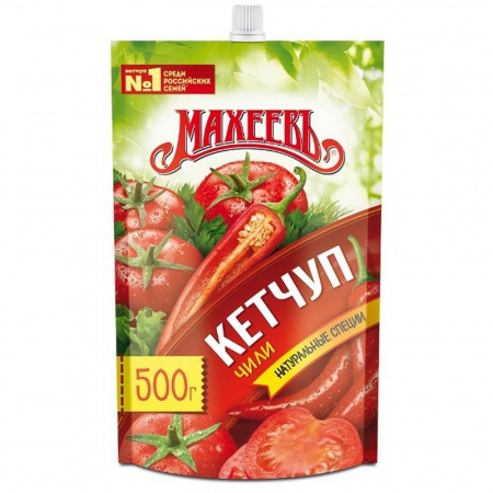 Кетчуп Махеевъ "Чили", 500 гр
