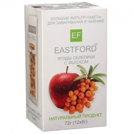 Чайный напиток Eastford "Ягоды облепихи с яблоком", 12 пакетиков