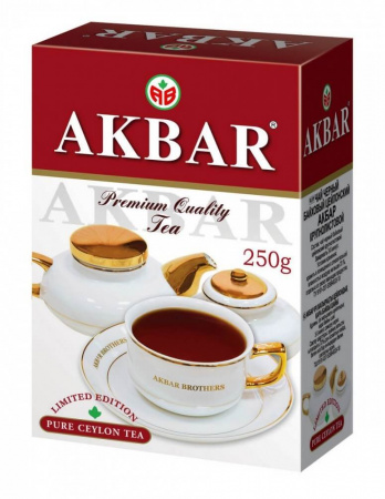 Чай Akbar "Limited Edition", черный, крупнолистовой, 250 гр