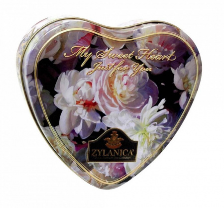 Чай Zylanica "My sweet Heart just for you", (Сердце "Floral"), чёрный листовой, Super Pekoe, 100 гр