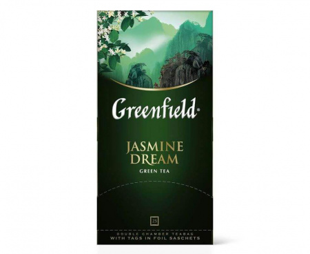 Чай зеленый Jasmine Dream, 25 пакетиков, Greenfield