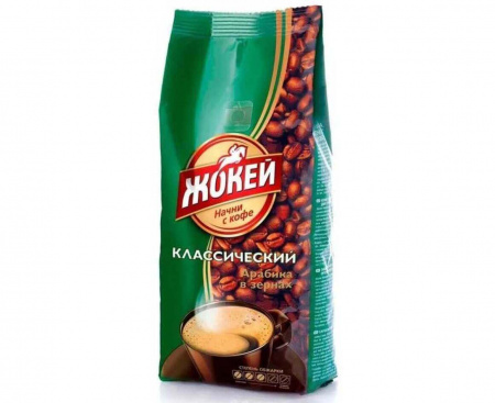 Кофе в зернах Классический, 250 г, Жокей