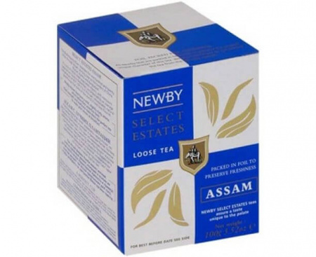 Чай черный Assam, картонная упаковка 100 г, Newby