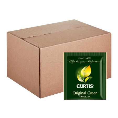 Чай Curtis "Original Green Tea", зеленый листовой, 200 пакетиков по 2 гр