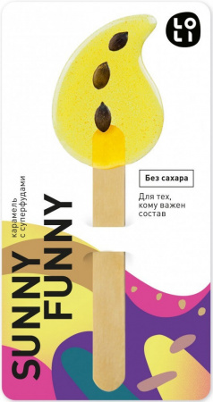 Карамель с суперфудами LO-LI "Sunny Funny", без сахара, 35 гр