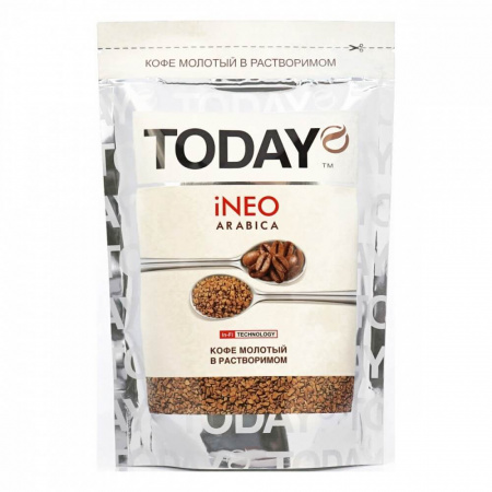 Кофе Today "iNEO", молотый в растворимом, 75 гр