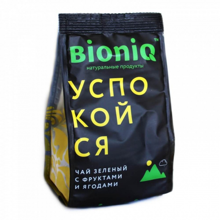 Чай BioniQ "Успокойся" зелёный, с добавками, 50 гр