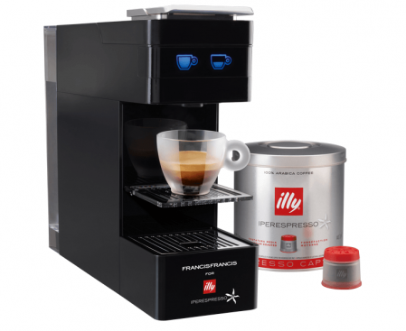 Кофеварка капельная Francis Francis Y3, черная, Illy