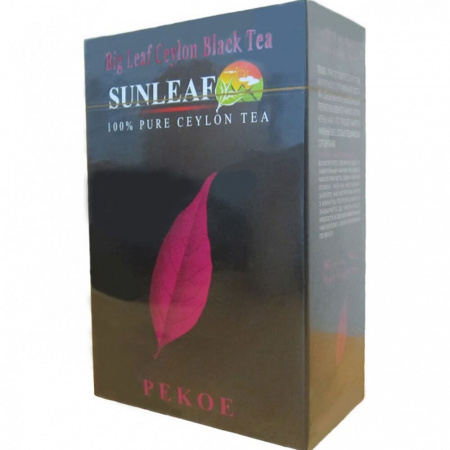 Чай Sunleaf "Суприм ПЕКО", чёрный крупнолистовой, 100 гр