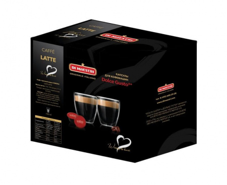 Кофе в капсулах Caffe Latte стандарта Dolce Gusto, 16 шт., Di Maestri