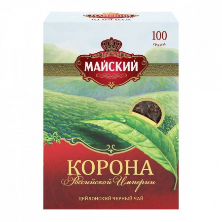 Чай Майский "Корона Российской Империи", черный, листовой, 100 гр