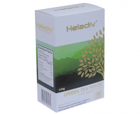 Чай листовой зеленый Green Tea Pekoe, 100 г, Heladiv
