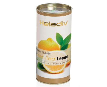 Чай зеленый листовой в тубе LEMON, 100 г, Heladiv
