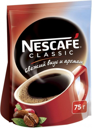 Кофе Nescafe "Classic", растворимый, 75 гр