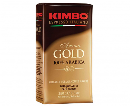 КОФЕ МОЛОТЫЙ GOLD ARABICA, 250 Г, KIMBO