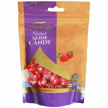 Конфеты Savalan "Turkish Akide Candy | Клубника", 200 гр