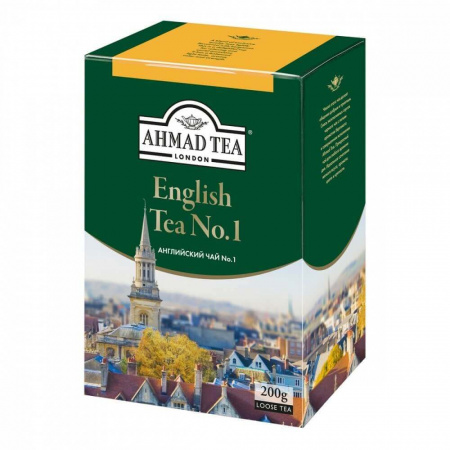 Чай Ahmad "English Tea №1", черный листовой с бергамотом, 200 гр