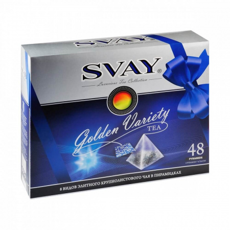 Чай Svay "Golden Variety", ассорти, 48 пирамидок