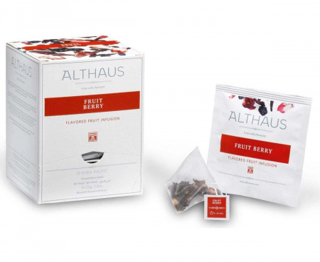 Чай фруктовый Fruit Berry (Фрут Берри), 15 пирамидок, Pyra-Pack, Althaus