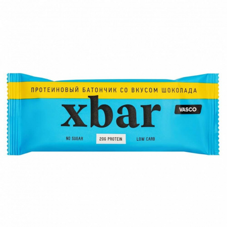 Протеиновый батончик Vasco "XBar со вкусом шоколада", 60 гр