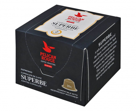 Кофе натуральный в капсулах SUPERBE, 10 шт., Pelican Rouge