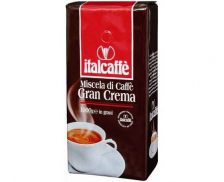 Кофе в зернах "Gran Crema", 1 кг, Italcaffe
