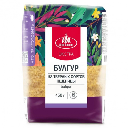 Булгур Агро-Альянс Экстра, из твердых сортов, 450 гр
