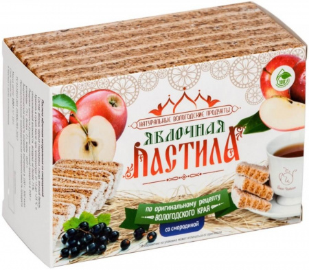Пастила Иван Чайкин "Яблочная со смородиной", 100 гр