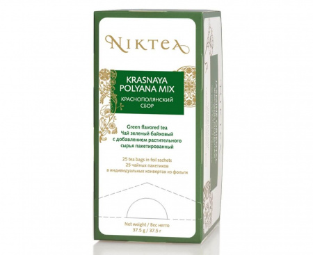 Чай зеленый Krasnaya Polyana Mix (Краснополянский Сбор), 25 пак., Niktea