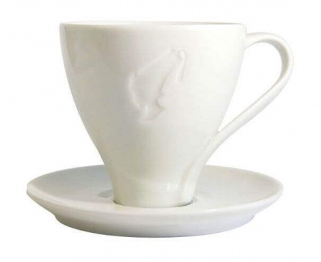 Чашка с блюдцем для эспрессо, слоновая кость, Julius Meinl