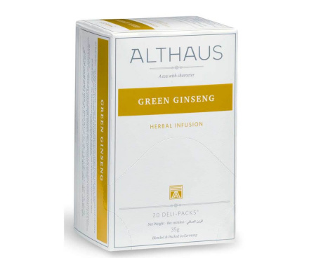 Чай травяной Green Ginseng (Зеленый Женьшень), 20 пак., Althaus