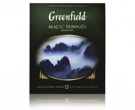 Чай черный Magic Yunnan, 100 пакетиков, Greenfield