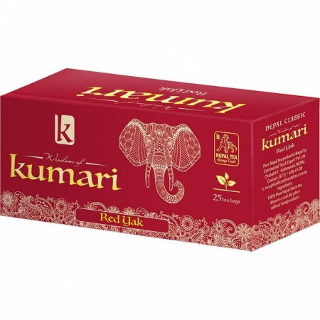 Чай Wisdom of Kumari "Красный як", чёрный мелколистовой, 25 пакетиков по 2 гр
