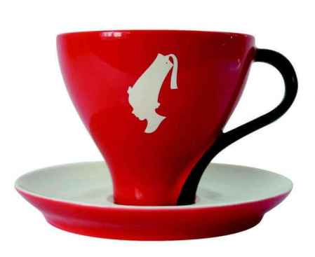 Чашка чайная с блюдцем, 180 мл, красная, Julius Meinl