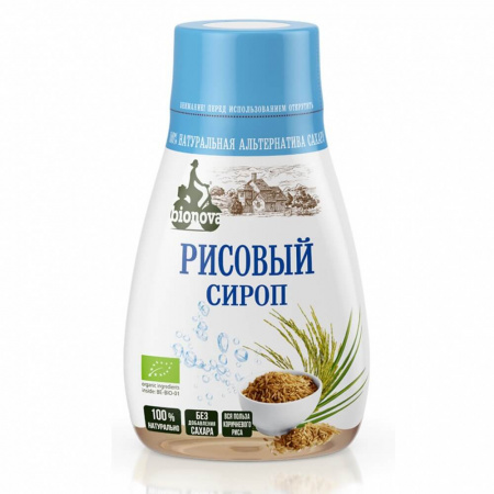 Сахарозаменитель Bionova "Сироп рисовый", органический, 230 гр