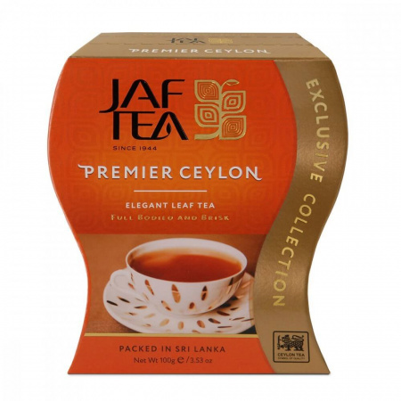 Чай Jaf Tea "Premier Ceylon", черный листовой FBOP, 100 гр